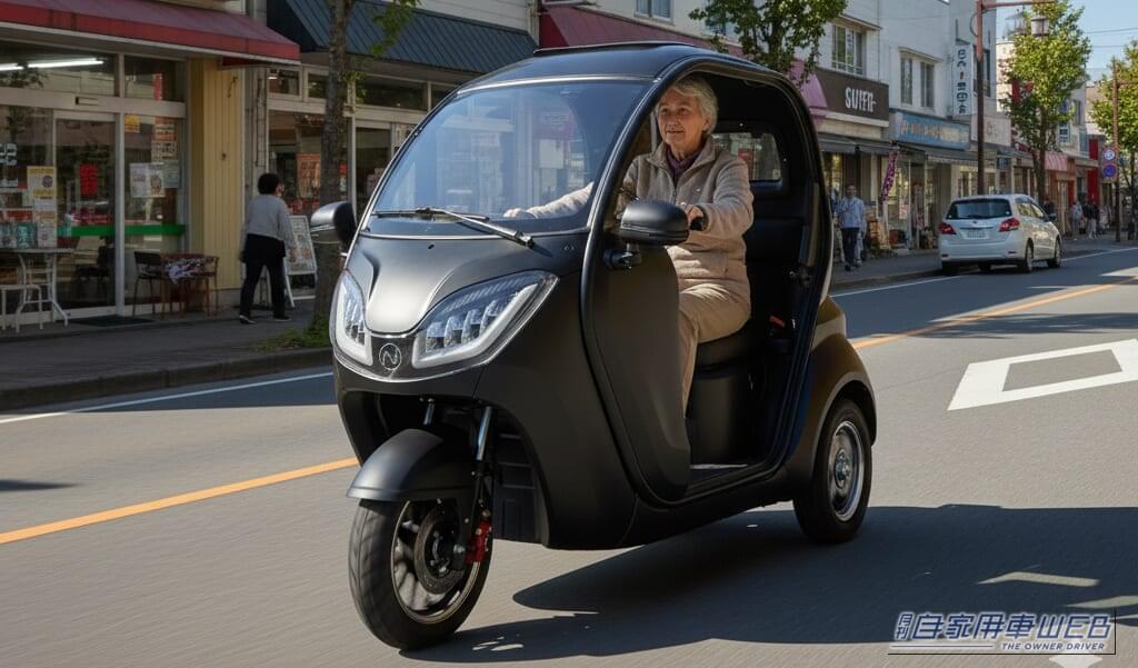 |“軽を買うほどじゃない”人に!「新車97.9万円」「100km約150円」「車検不要」「3人乗り」の都市型3輪EV「e-NEO」東京・名古屋で体験試乗会