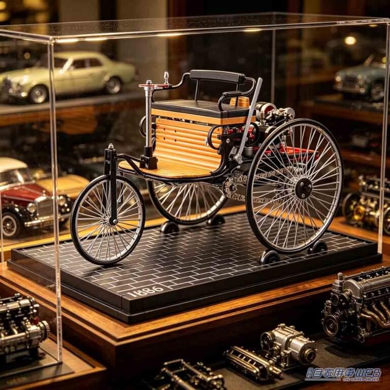 ベンツ パテントモーターワーゲン(DM229)|時空を超えた体験が楽しめる!世界初の自動車「ベンツ パテントモーターワーゲン」が精密3D金属模型として登場