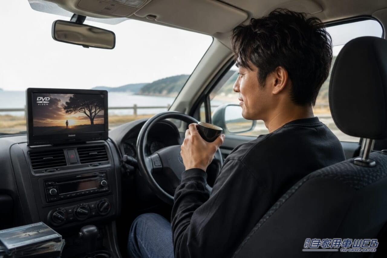 「その手があったか…」自宅の大量のDVDソフトを有効活用！ 簡単接続でマイカーがまるでシアタールームに早変わり！車載専用［MAXWIN DA-DVD03］を紹介