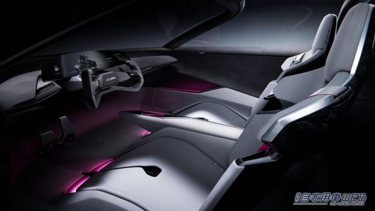 Acura NEXERA Vision(アキュラ・ネクセラ・ビジョン)のコックピット|ホンダ、アキュラの次世代デザインを示す「Acura NEXERA Vision」を世界初公開【数年内登場の次期RDXから順次採用へ】