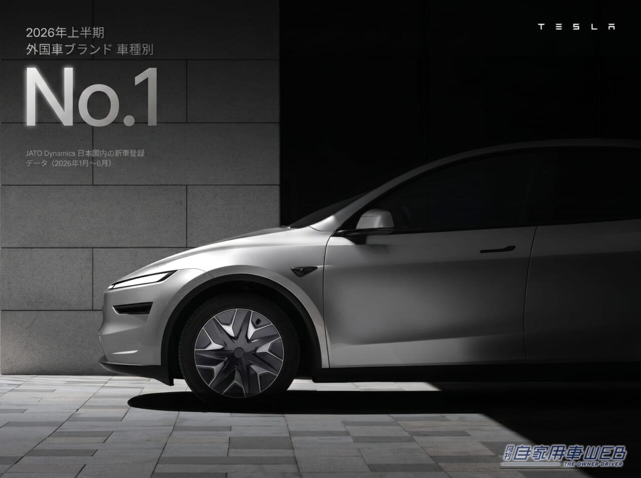 |電気自動車なんて普及しない...は嘘だった!2026年上半期、日本で一番売れた輸入車「テスラ Model Y」が全国で選ばれる理由とは