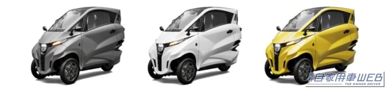 3色展開｜バイクでもクルマでもない、169万円の三輪EV「Lean3」は最高60km/h！ ゴルフバッグも積めるエアコン付き一人乗りEV、オートバックスで受注開始