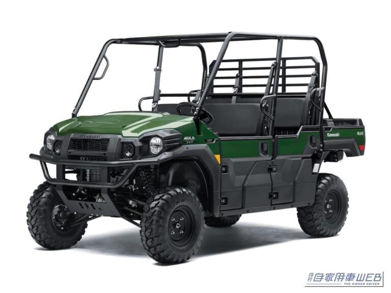 MULE PRO-FXT 820｜3～6人乗り対応、812cc・3気筒で907kg牽引！ カワサキの“働くオフロード四輪”「MULE PRO-FXT 820」11月発売、価格は278万3000円