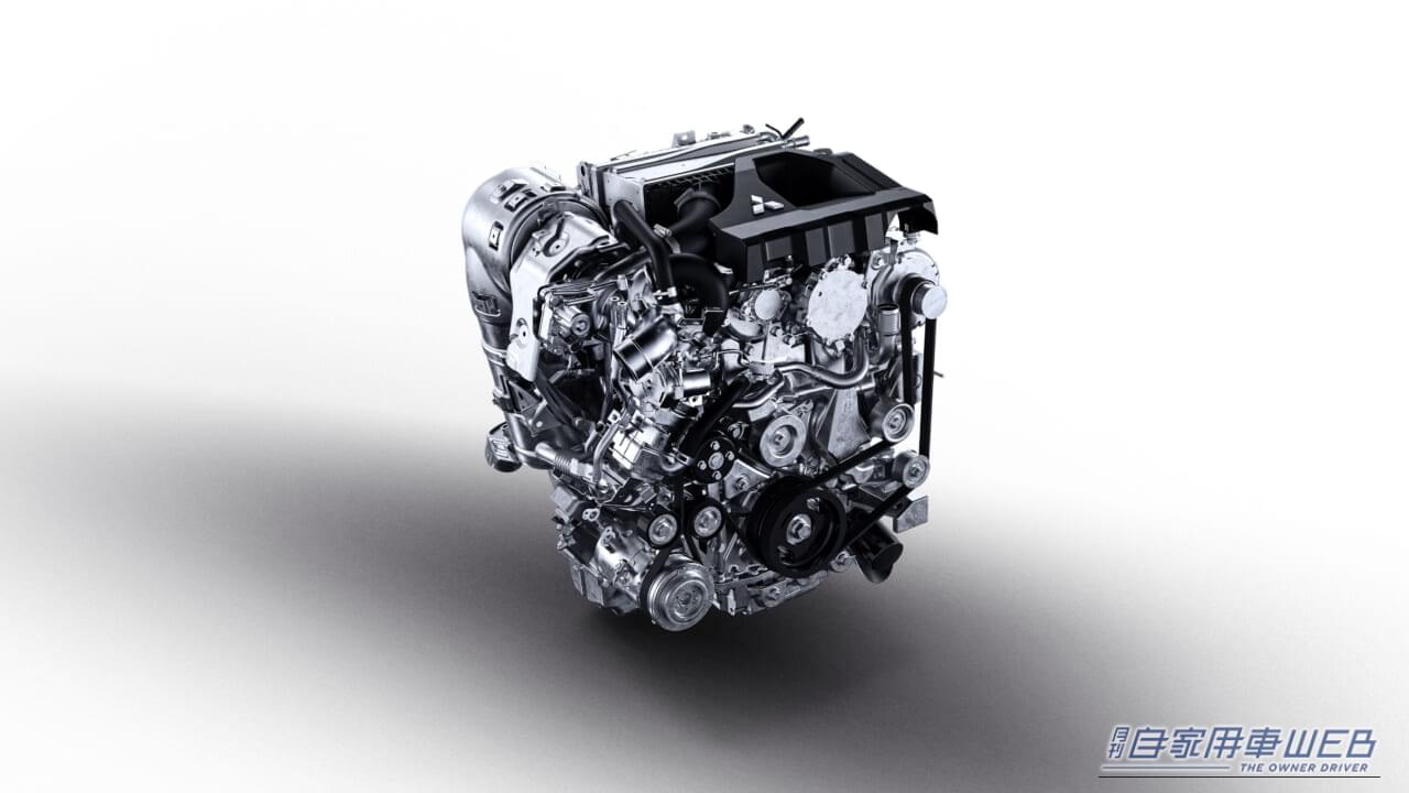 2026年9月に発表された、三菱自動車の新型パジェロに搭載されるクリーンディーゼルエンジン｜新型「パジェロ」世界初披露！クリーンディーゼル☓新開発8速AT搭載、走る・曲がる・止まるを極めた新世代クロカンとして登場