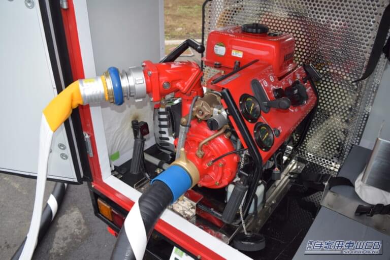 毎分500ℓの放水が可能｜火事に3輪車が駆けつける!? 全幅1.1mのEV消防トライク「魁」がスゴい！ 工場や倉庫の初期消火を支援