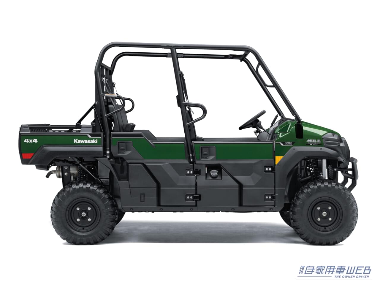 ｜3～6人乗り対応、812cc・3気筒で907kg牽引！ カワサキの“働くオフロード四輪”「MULE PRO-FXT 820」11月発売、価格は278万3000円