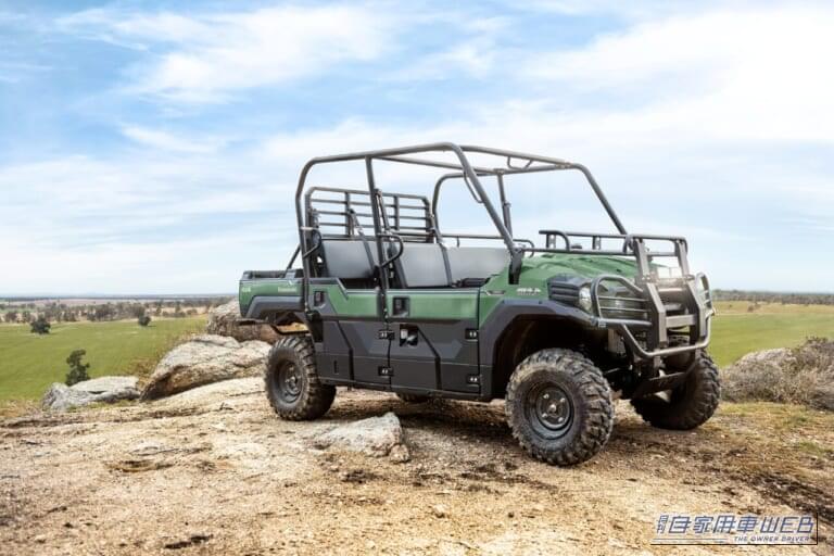 3～6人乗り対応、812cc・3気筒で907kg牽引！ カワサキの“働くオフロード四輪”「MULE PRO-FXT 820」11月発売、価格は278万3000円