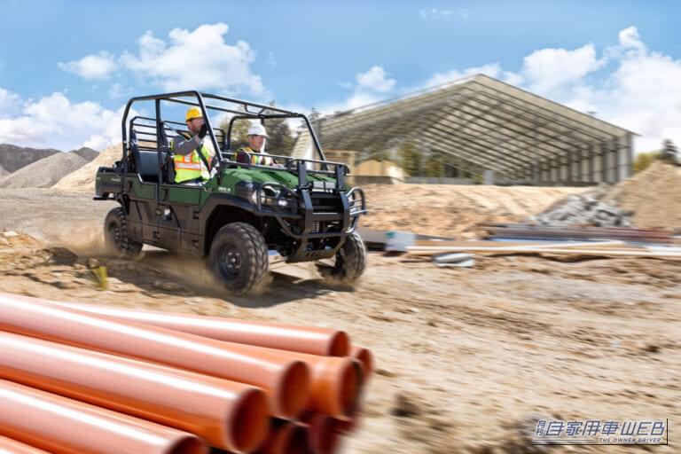 MULE PRO-FXT 820｜3～6人乗り対応、812cc・3気筒で907kg牽引！ カワサキの“働くオフロード四輪”「MULE PRO-FXT 820」11月発売、価格は278万3000円