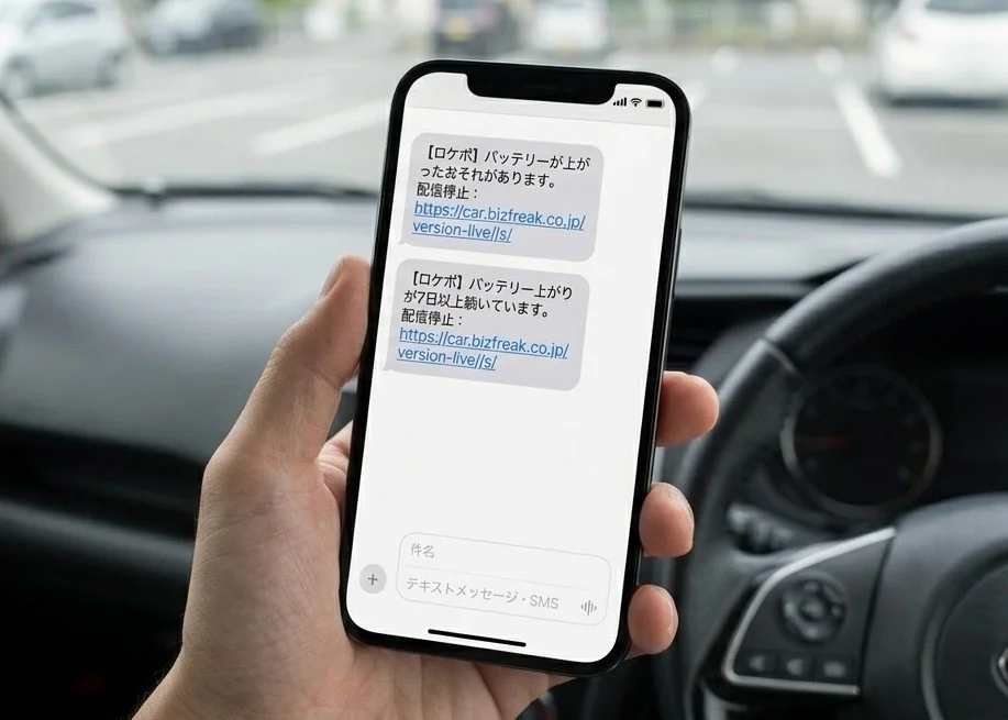 JAF出動理由1位、年間約100万件発生する「バッテリー上がり」を事前に察知！ COCOCARが「エンジンがかからない」を防ぐSMS通知サービス