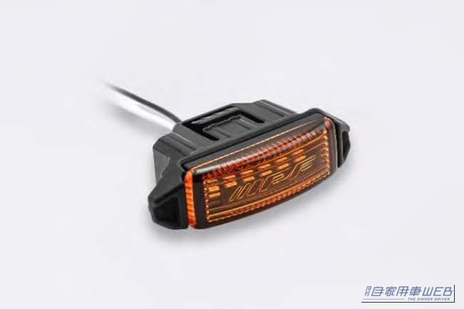 高品質LED（オレンジ）｜ジムニーシリーズが簡単にUSフェイスへと大変身！ IPFから車体無加工で取付可能な「グリルマーカーforジムニー」が新発売。しかも車検対応。