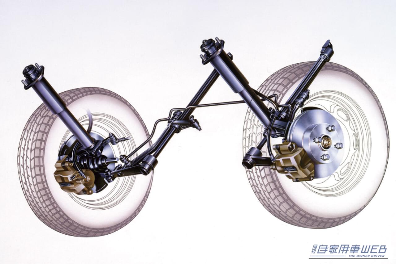 初代バラードスポーツCR-X（前サスペンション）｜【名車の光と影】時代に抗う“変身”は正解だったのか？ 軽量スポーツの異端児『ホンダCR-X＆CR-Z』