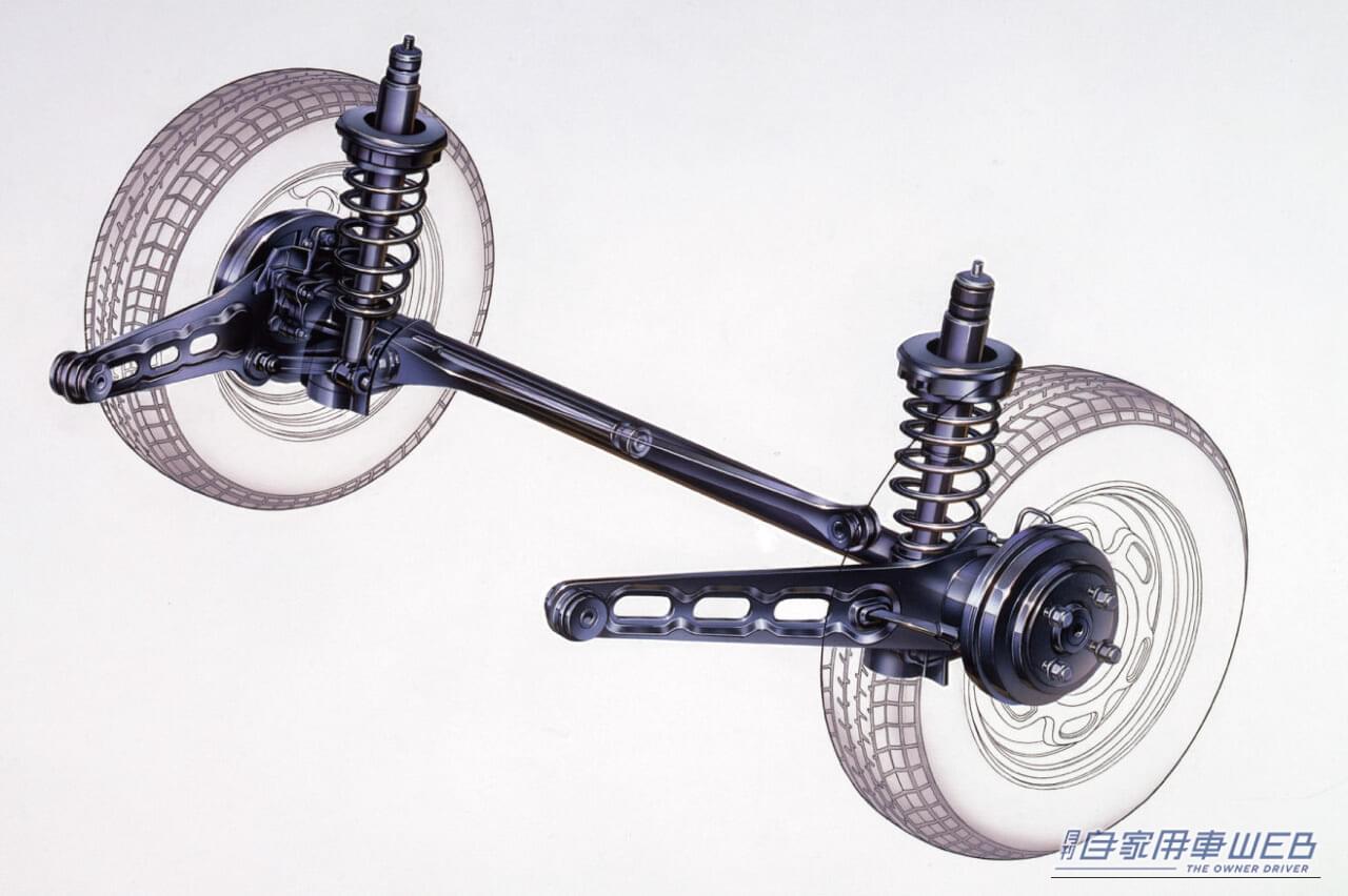 初代バラードスポーツCR-X（後サスペンション）｜【名車の光と影】時代に抗う“変身”は正解だったのか？ 軽量スポーツの異端児『ホンダCR-X＆CR-Z』
