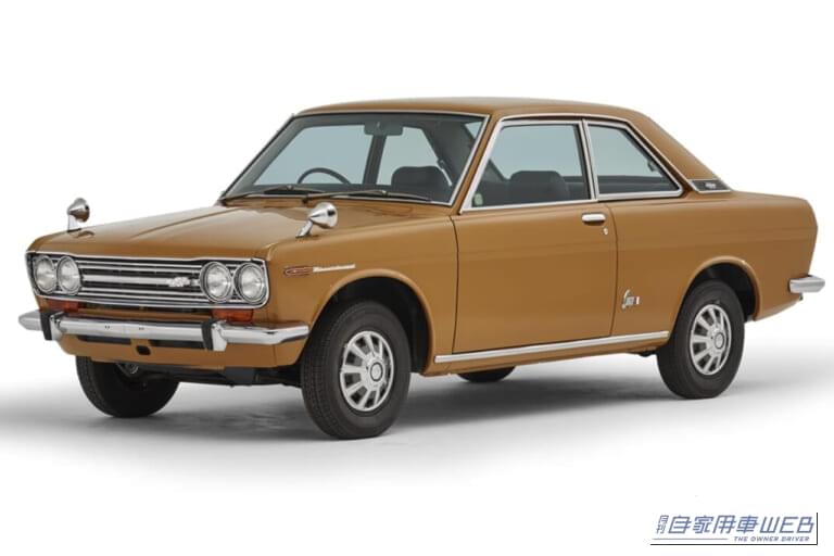 3代目 ダットサン・ブルーバード 2ドアクーペ（510型）｜「国産車のデザインを根底から変えた…」時代を先取ったスーパーソニックラインが印象的な60年前の日産車。海外でも評価が高かった大ヒットモデル［ダットサン・ブルーバード（510型）］