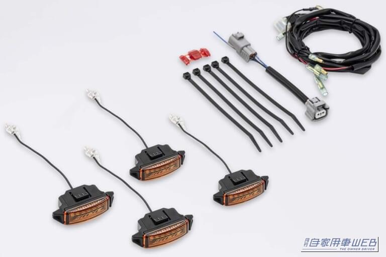 アンバーカラーセット|ジムニーシリーズが簡単にUSフェイスへと大変身! IPFから車体無加工で取付可能な「グリルマーカーforジムニー」が新発売。しかも車検対応。