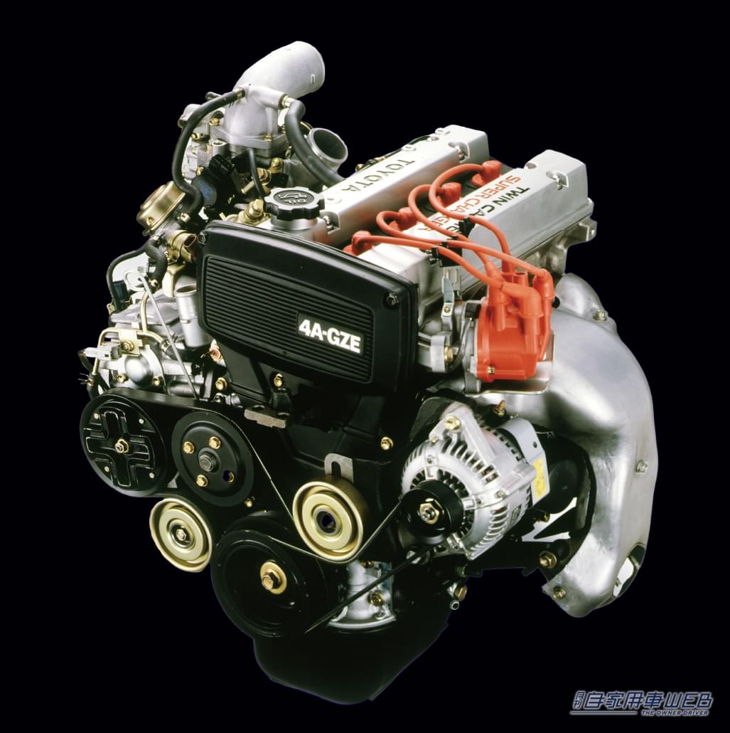 初代MR2 エンジン(4A-GZE)|【成功と失敗の舞台裏・名車の商品企画室 No.01】ユーザーの期待に振り回され続けた、迷える〝日本初〞のミッドシップカー『トヨタMR2&MR-S』