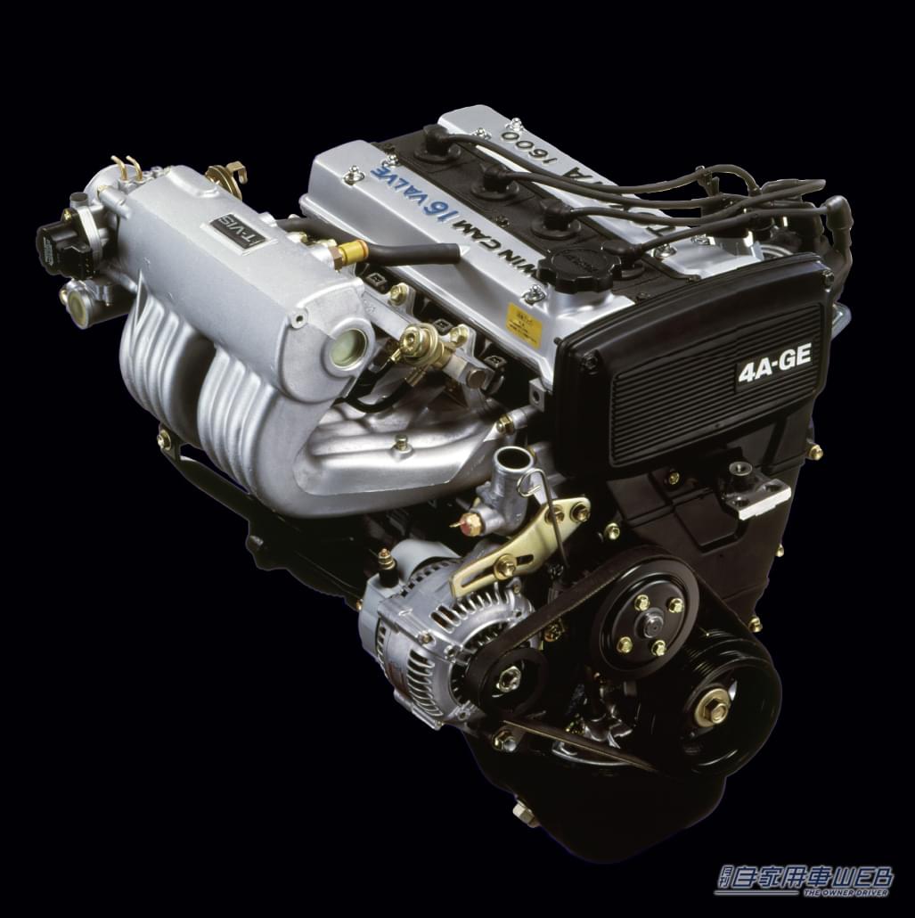 初代MR2 エンジン（４A-GE）｜【成功と失敗の舞台裏・名車の商品企画室  No.01】ユーザーの期待に振り回され続けた、迷える〝日本初〞のミッドシップカー『トヨタMR2＆MR-S』