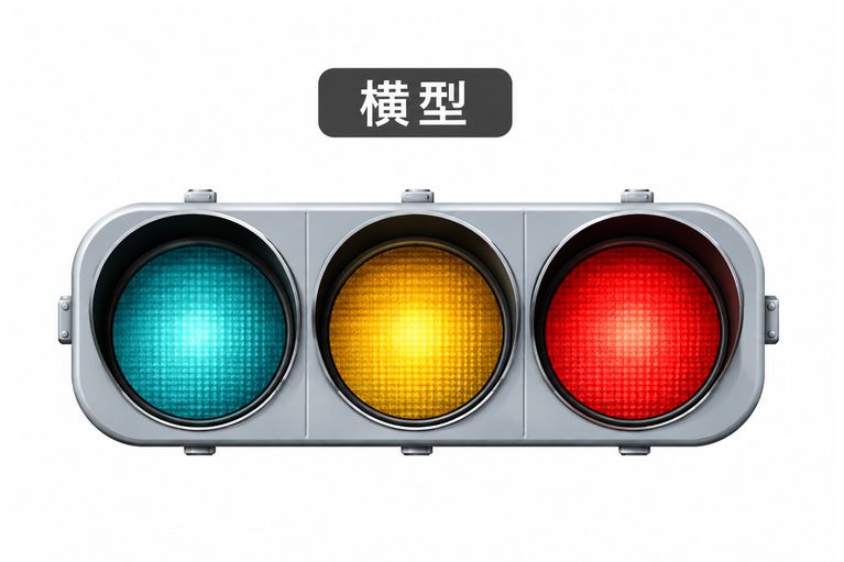 横型の信号機のイラスト|信号機「黄色は真ん中、赤と青はどっちだっけ…」“色の並び”は全国共通。実はこの順番にもちゃんと理由があった! 意外と知らない信号の常識