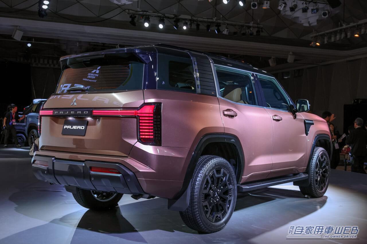 新型パジェロのリヤビュー|新型パジェロ、現在判明していること10選!日本発売時期や4WDシステムなど気になるポイントを解説