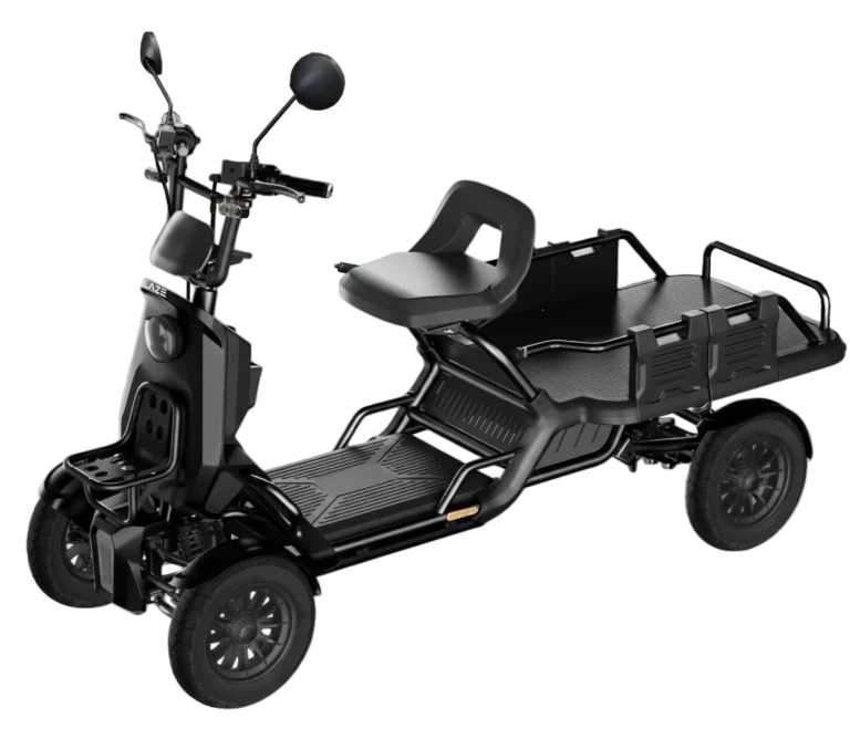 ブラック｜56万9800円の“走る軽トラ”が楽天市場に登場！ 免許・車検不要で30kg積載、四輪特定小型原付「ブレイズ イーカーゴ」
