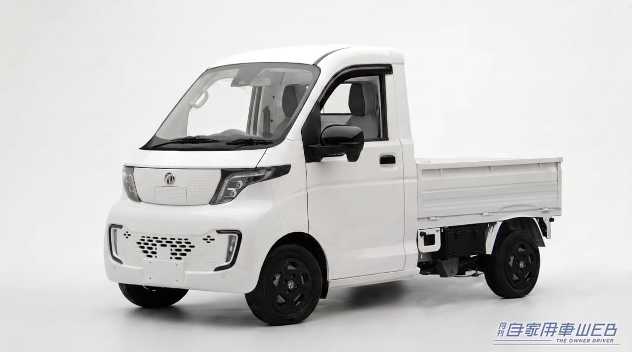 ｜「1km約3円⁉」軽トラなのに225km走行＋最大350kg積載のEV「FKT」登場、100V電源も標準装備