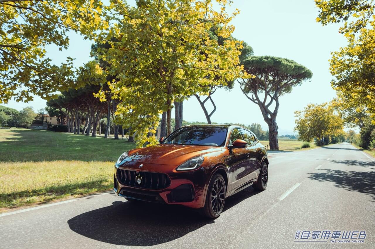 マセラティ特別限定車「グレカーレ トリビュート・イル・ブルチャート」｜国内導入は1台?! マセラティ☓名門ワイナリーの奇跡コラボで生まれた究極すぎる限定SUV、まもなくお披露目。セレブを惹きつける秘密の「特殊顔料」が、特別な美しさを実現
