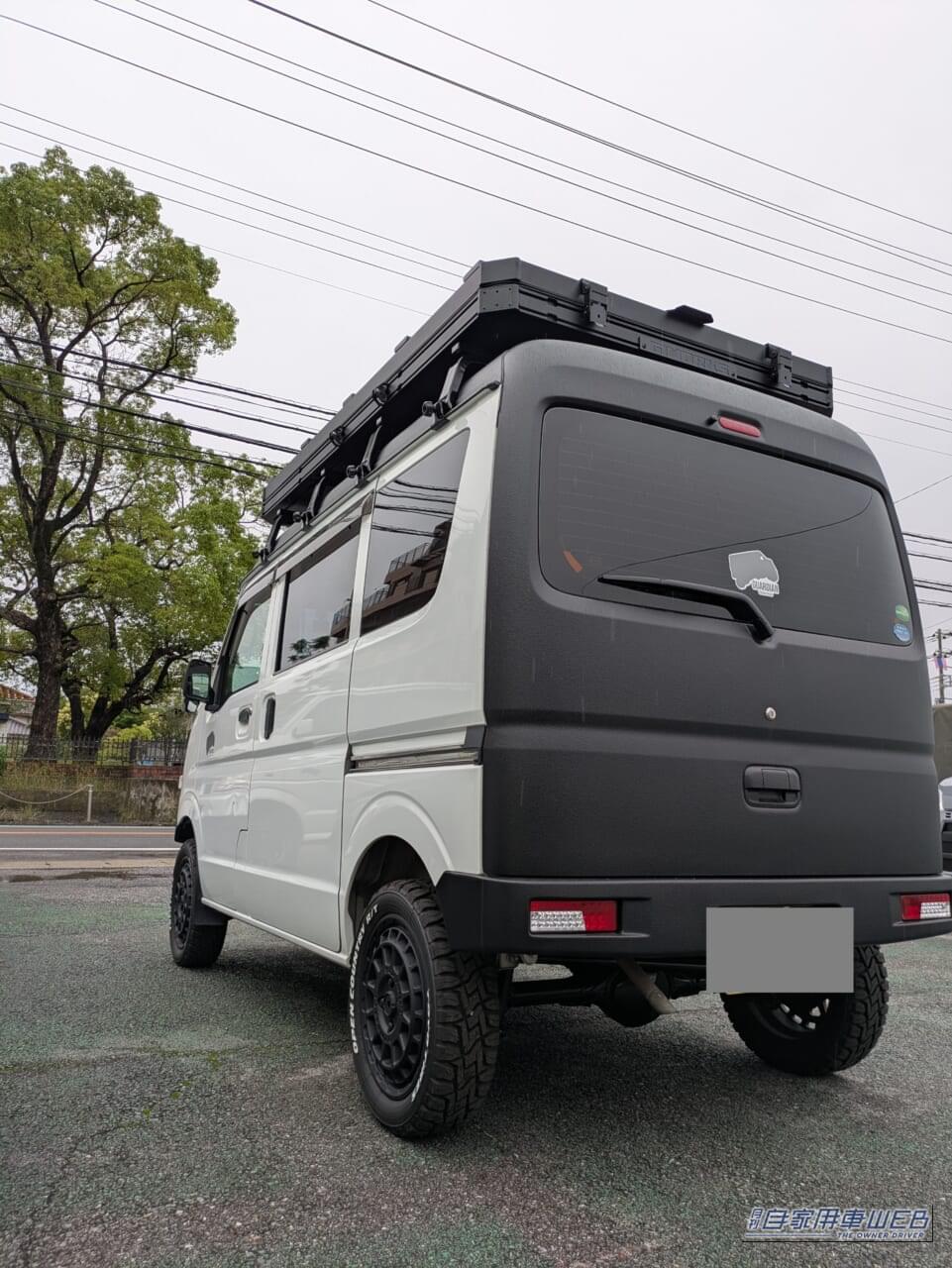 ｜「水害対策」を意識した“2階建て”軽バン⁉ 車内＋屋根上で空間を拡張する「アゲバンGUARDIAN」車中泊＆防災仕様
