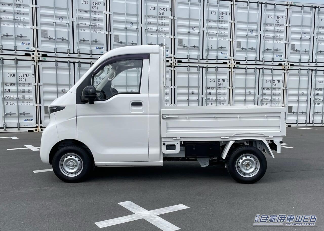 |「1km約3円⁉」軽トラなのに225km走行+最大350kg積載のEV「FKT」登場、100V電源も標準装備