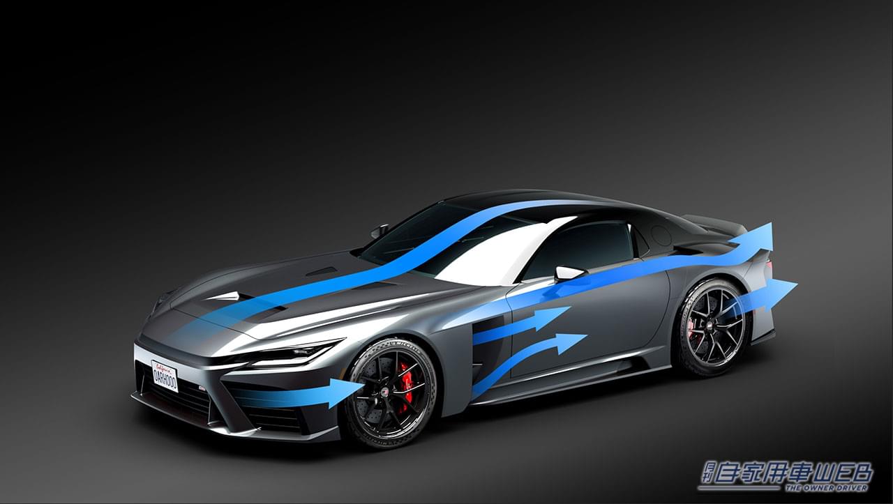 TOYOTA GR GT (PROTOTYPE) エアロダイナミクスイメージ|【最新】GR GTが公道走行! 2027年登場予定の実力を解説