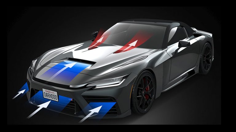 TOYOTA GR GT (PROTOTYPE) エアロダイナミクスイメージ|【最新】GR GTが公道走行! 2027年登場予定の実力を解説