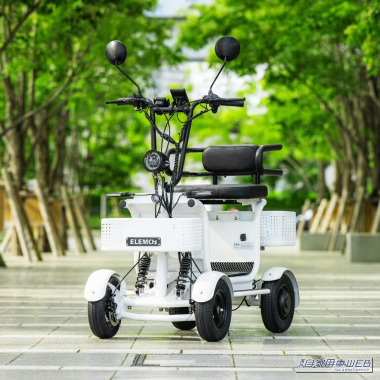 エレポーター｜「42万8000円」「収納約72L・耐荷重150kg」「家庭用コンセントで充電」免許返納後もこれなら乗れる！ 国の基準をクリアした4輪EV「エレポーター」