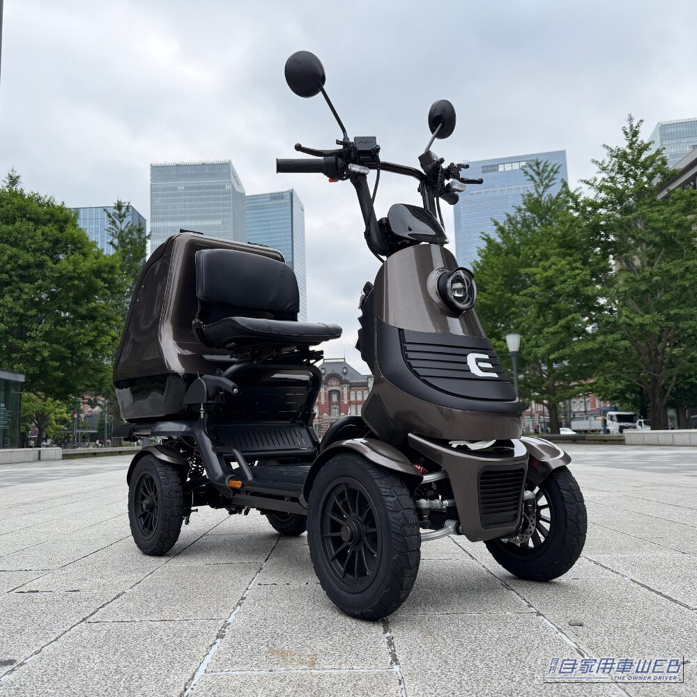 |陸上自衛隊施設でもテスト運用! 「52万8000円」「買い物カゴ約6杯分積載」で航続最大130km! 4輪EV「ELEGRAN G-class」ってどんな乗り物?