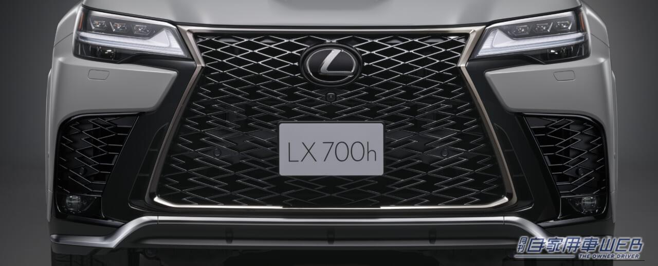 レクサスLX｜レクサス最高峰SUV「LX」が一部改良。ステアリングやサスペンションのチューニングを見直し、「F SPORT」を新たにラインアップ