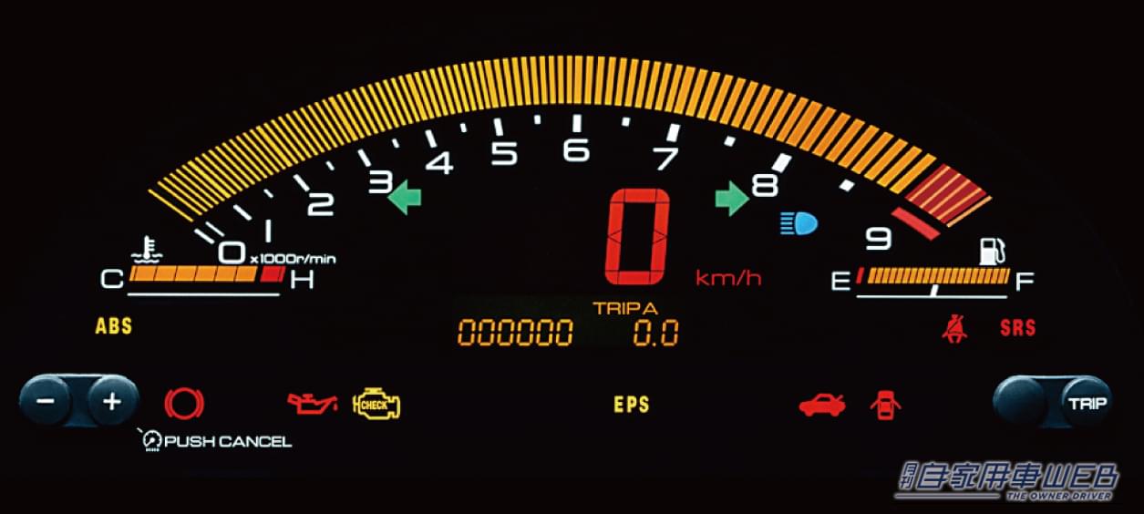 S2000のスピードメーター|「正気の沙汰じゃない! レブリミッター9000回転の咆哮」ホンダが27年前に本気で作った『公道を走るF1』、 S2000のヤバすぎる実力